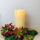 Ver imagem 4 de Kit C/ 2 Vela de Led Cintilante Grand Parafina Grande 25cm