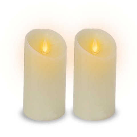 Kit C/ 2 Vela de Led Cintilante Grand Parafina Grande 25cm