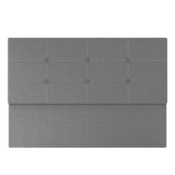 Cabeceira Estofada Casal Queen Size 160 Cm Terra Linho Cinza Skybox - 2