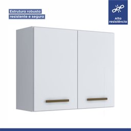 Cozinha Modulada 14 Portas 3 Gavetas Atenas Kaiki Móveis:Branco - 7