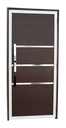 Ver imagem 1 de Porta Alumínio Lambril Evolution c/Puxador e.Mix Corten 90 Brimak
