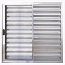 Ver imagem 1 de Janela de Alumínio Brilhante Veneziana de Correr 3 Folhas Sem Grade CMC Modular - 1.50(L)X1.00(A)