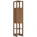 Ver imagem 3 de Closet Modulado 2 Peças com 1 Cabideiro 2 Prateleiras e 6 Nichos Yes Marrom