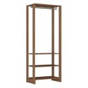 Ver imagem 2 de Closet Modulado 2 Peças com 1 Cabideiro 2 Prateleiras e 6 Nichos Yes Marrom
