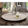 Prato Bandeja Giratória Sobrepo Centro Mesa Mdf Laqueado com Vidro Fixo 60cm - 5