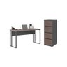 Jogo Arquivo com Mesa de Cuba Freijo Preto - 1