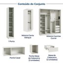 Ver imagem 6 de Guarda-Roupa Modulado de Canto Obliquo 8 Peças 9 Portas Orion CabeCasa MadeiraOriginals