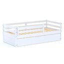 Ver imagem 1 de Bicama Infantil Dreams com Grade de Proteção Madeira Maciça Branco Megamobilia