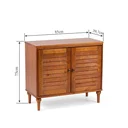 Ver imagem 3 de Gabinete para Banheiro 2 Portas sem Cuba Rústico P&C 
