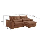 Ver imagem 2 de Sofá 250 Cm Braço 25 Cm Retrátil e Reclinável Lake Meu Sofá Online