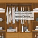 Ver mais imagens de Guarda-Roupa Casal Hanna 8 Portas 4 Gavetas 100% MDF Cinamomo/Off White - ACP Móveis
