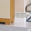 Ver imagem 7 de Guarda-Roupa Casal Hanna 8 Portas 4 Gavetas 100% MDF Cinamomo/Off White - ACP Móveis
