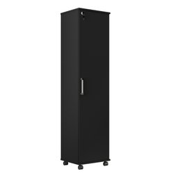 Armário Escritório Work 01 Porta C/ Chave Preto - 2