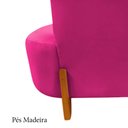 Ver imagem 7 de Namoradeira Sofá Feijão Luna 100cm Orgânica Veludo Rosa Pink