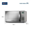 Ver mais imagens de Micro-ondas Mondial 21l 1200w Mo-01-21-e 60hz 127v