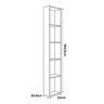 Estante Decorativa Livreiro Janaina Branco Ajl - 4