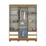 Guarda Roupa Henn Briz 3 Portas 4 Gavetas - 3