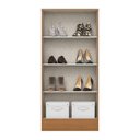 Ver imagem 4 de Armário Multiuso Layla Essence 2 Portas 3 Prateleiras 61cm Cinamomo-Off White Casa 812