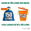 Ver imagem 3 de Saco de Lixo 150 Litros Longo 100 Un Preto Extra Reforçado Preto