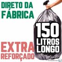 Ver imagem 1 de Saco de Lixo 150 Litros Longo 100 Un Preto Extra Reforçado Preto