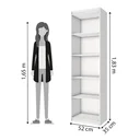 Ver imagem 2 de GUARDA ROUPA HERVAL PH 1711- COR BRANCO
