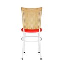 Ver imagem 3 de 6 Cadeiras para Mesa Branca Hawai Palha Cor:vermelho