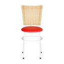 Ver imagem 6 de 6 Cadeiras para Mesa Branca Hawai Palha Cor:vermelho