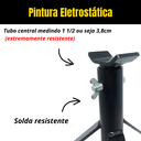 Ver imagem 4 de Cavalete Automotivo Preguiça para Carros 2,5 Toneladas Suporte Veicular 4 Regulagens Preto