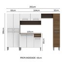 Ver imagem 6 de Cozinha Completa Emilly Branco com Armário e Balcão Madesa
