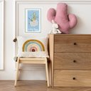 Ver imagem 1 de Quadro Infantil Pequeno Príncipe Mundo - Selo 24x18cm - com Vidro:moldura Branca