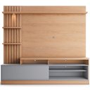 Ver imagem 1 de Estante Painel para Tv 65 Pol com Led Aracati C04 Freijó Cinza Fosco - Lyam Decor
