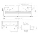 Ver imagem 5 de Sofá Cama Bélgica Retrátil e Reclínável 1,90m em Linho Columbia Premium Verde Militar - Home Mobily