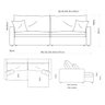 Sofá Cama Bélgica Retrátil e Reclínável 1,90m em Linho Columbia Premium Verde Militar - Home Mobily - 5