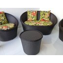 Ver imagem 2 de Conjunto de Poltronas com Sofá Formato Redondo Extrtura Alumínio Fibra Sintética Área Externa Jardim