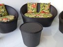 Ver imagem 2 de Conjunto de Poltronas com Sofá Formato Redondo Extrtura Alumínio Fibra Sintética Área Externa Jardim