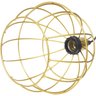 3 Pendentes Aramado Globo Luminária Lustre Retrô Balcão Dourado + 3 Lâmpada Led ST64 Vintage - 5