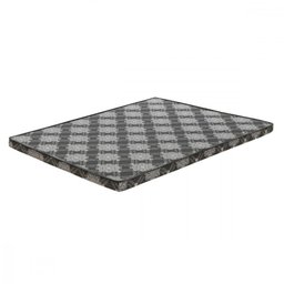 Colchão Colchonete Casal Iris D20 138x188x08 Cinza Estampado Prorelax Cinza - 1
