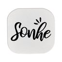 Ver imagem 1 de Suporte Decorativo de Madeira Sonhe Branco 6x6x5 cm - D’Rossi