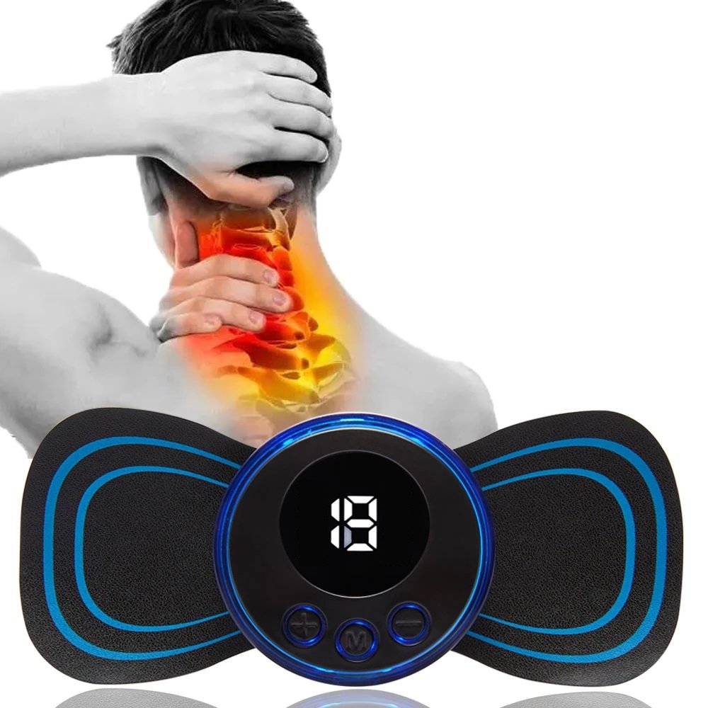 Massageador Elétrico Cervical Eletroterapia Ems Pescoço Perna Lombar Abdomen - 1