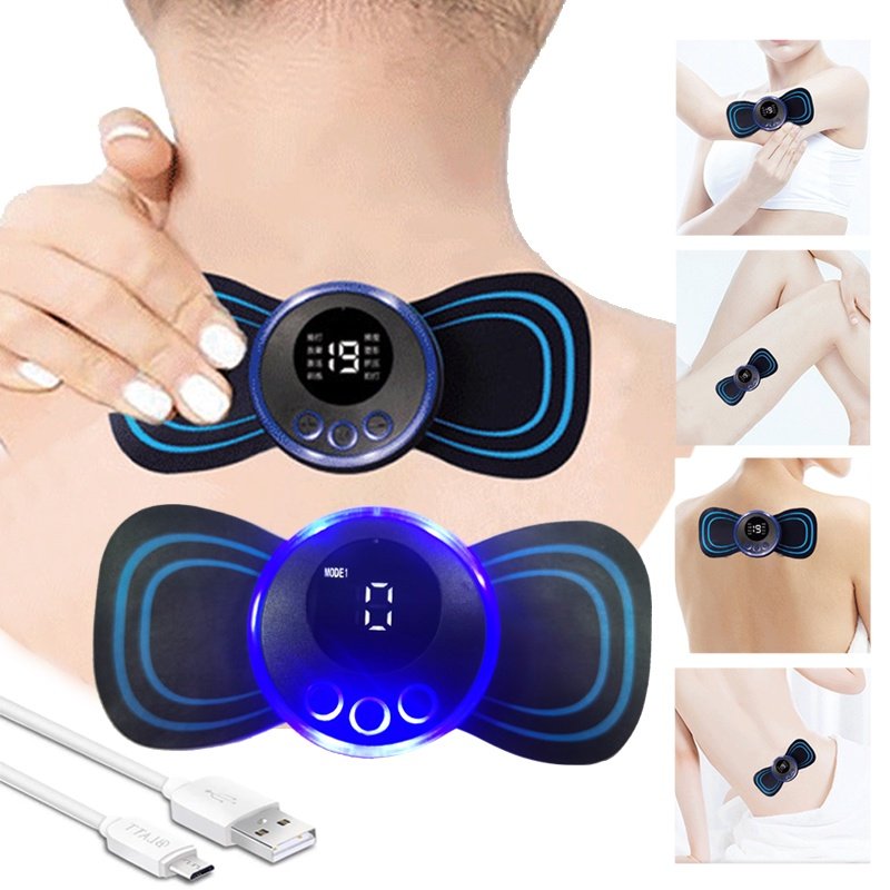 Massageador Elétrico Cervical Eletroterapia Ems Pescoço Perna Lombar Abdomen - 6