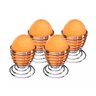 Conjunto com 4 Suportes de Aço para Ovo Modelo Aneis Fackelmann - 1