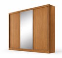 Ver imagem 3 de Guarda-Roupa Casal MDF com Espelho 3 Portas 6 Gavetas Soberano Marrom/Cinamomo