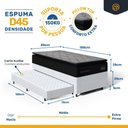 Ver imagem 6 de Cama Box com Colchão de Espuma D45 Pillow Top Suport Prime + Auxiliar de Espuma Unique Solteiro 88cm