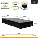 Ver mais imagens de Cama Box com Colchão de Espuma D45 Pillow Top Suport Prime + Auxiliar de Espuma Unique Solteiro 88cm
