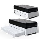Ver imagem 1 de Cama Box com Colchão de Espuma D45 Pillow Top Suport Prime + Auxiliar de Espuma Unique Solteiro 88cm