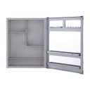Ver imagem 2 de Armário Plástico com Perfil de Alumínio de Sobrepor 36 x 45 x 11 cm AL42 