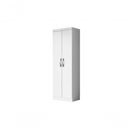 Ver imagem 2 de Armário Multiuso 2 Portas 3 Prateleiras 52cm MDP Branco Aramóveis