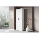 Ver imagem 1 de Armário Multiuso 2 Portas 3 Prateleiras 52cm MDP Branco Aramóveis