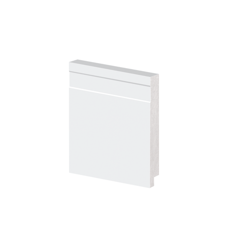 Kit Rodape Poliestireno 10cm Frisado Arquitech 24metros (10 Barras)