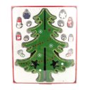 Ver imagem 1 de Árvore Enfeite de Natal Madeira 3d e Pingentes 18x14cm Pequena Wincy